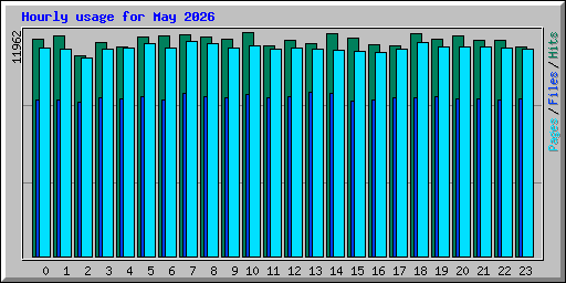 Hourly usage for May 2026